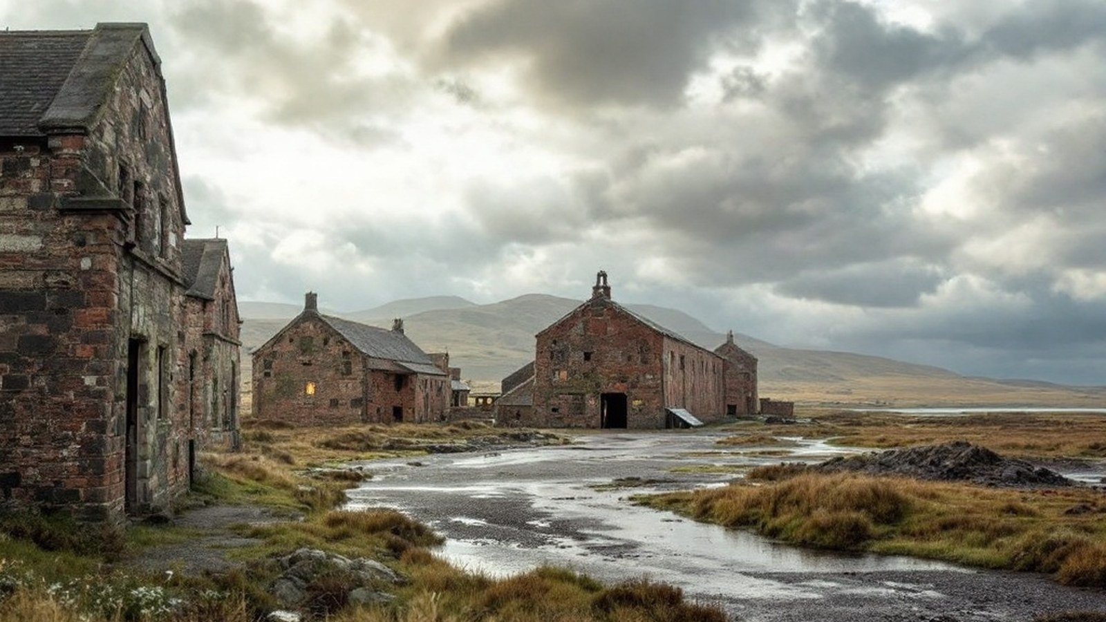Exterior of surviving wartime hangars at East Fortune