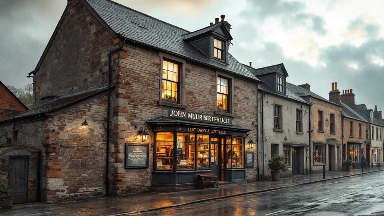 Exterior of the John Muir Birthplace on Dunbar High Street