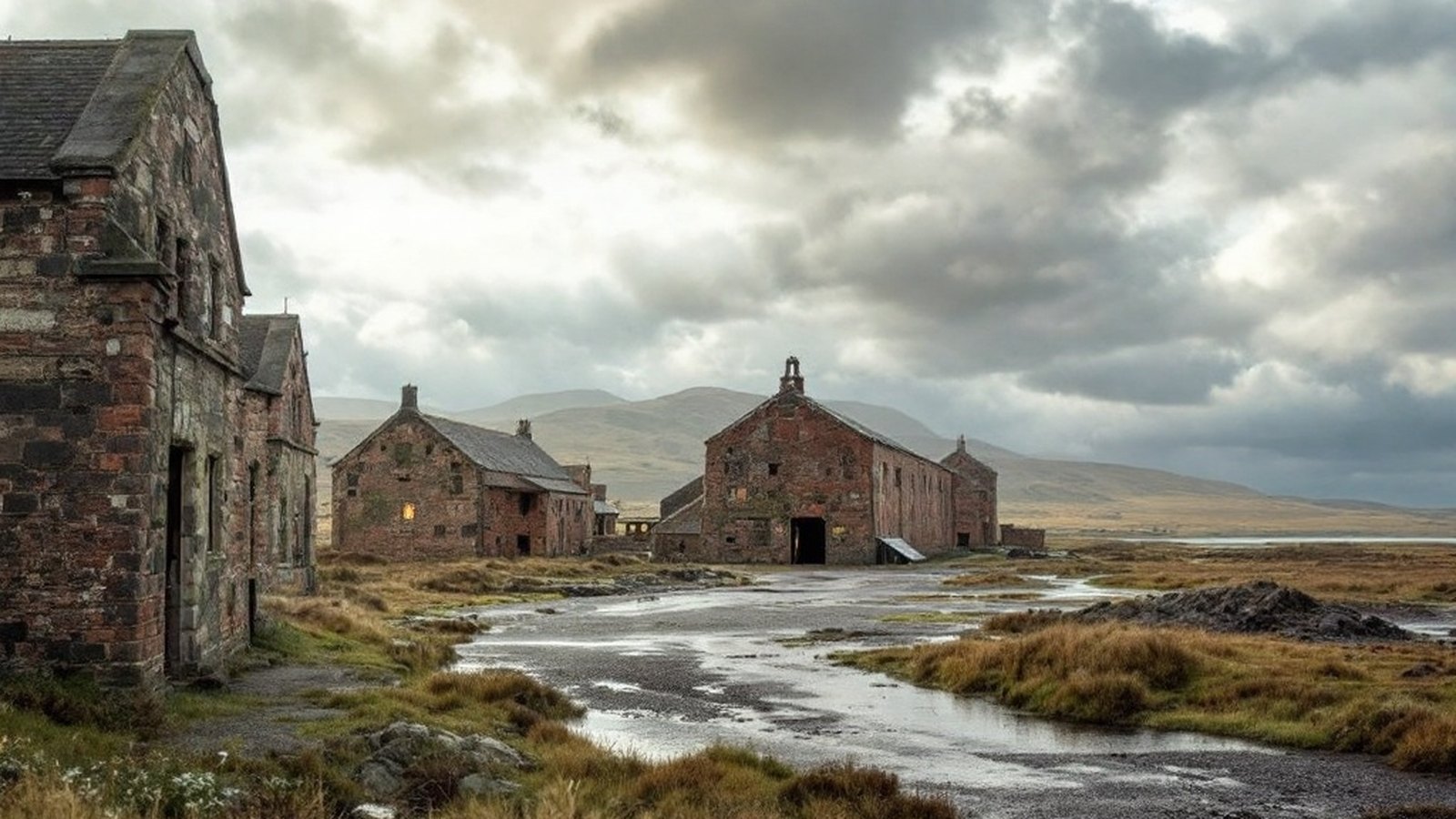 Exterior of surviving wartime hangars at East Fortune